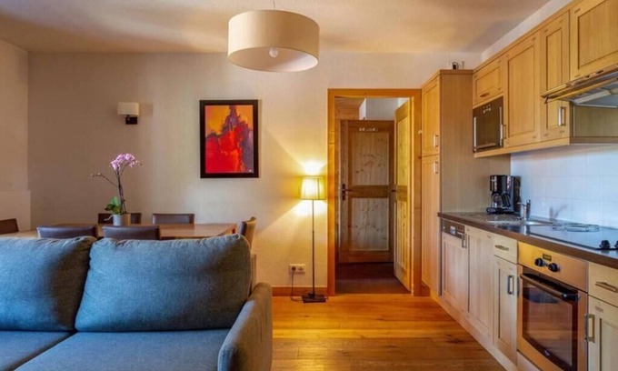 Vallorcine Apartamento | Apartment overlooking the Swiss mountains
