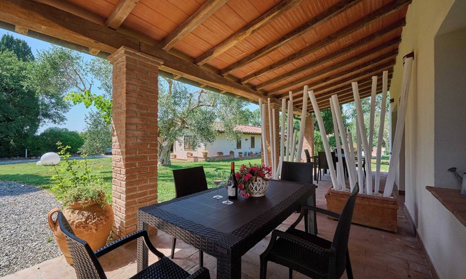 Gavorrano Apartamento | Apartamento 'Podere Le Sugherine - Camino' con piscina compartida, Wi-Fi y aire acondicionado