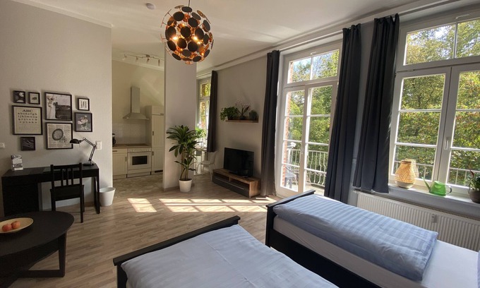 Wurzen Apartamento | Apartamento-Baño Privado-Balcón-König Georg 3