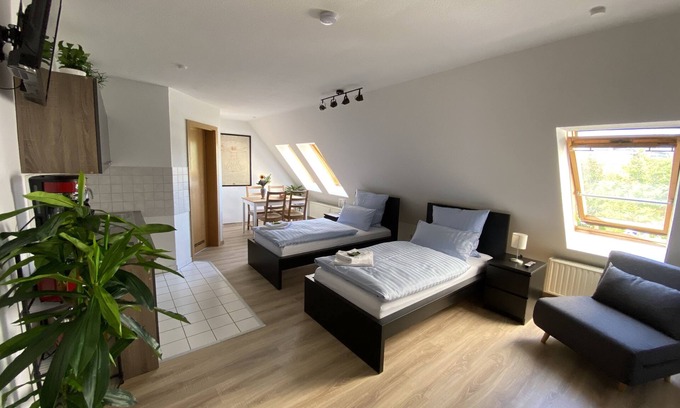 Wurzen Apartamento | Apartamento-Baño Privado-Vista a la Ciudad-Am Jacobsweg Wohnung 1
