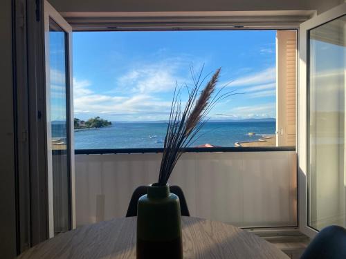 Privlaka Apartamento | Apartment Privlaka direkt am Strand mit Klima und neuem Badezimmer Haustiere sind willkommen