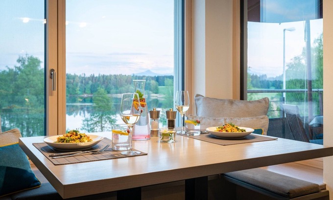 Pelham Apartamento | Apartamento "Relaxx" con vistas al lago, jardín compartido y Wi-Fi