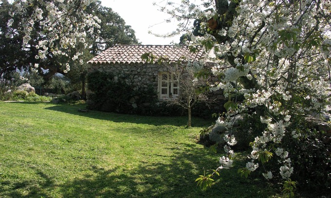 Aglientu Apartamento | Apartamento 'Rosmarino' con piscina compartida, jardín privado y aire acondicionado