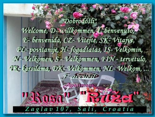 Island Dugi Otok Apartamento | Apartment Ruza