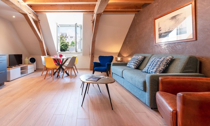 Le Palais Apartamento | Apartamento 'Seigneurie Fouquet - Gaspareau' con Wi-Fi