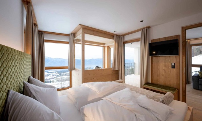 Aldino Apartamento | Apartamento 'Serenum' con vistas a la montaña, balcón y wifi
