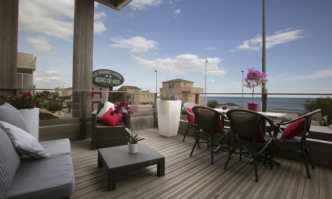 Palavas-les-Flots Apartamento | Apartamento-Firma-Vista al Mar-Baño con ducha-terrasse