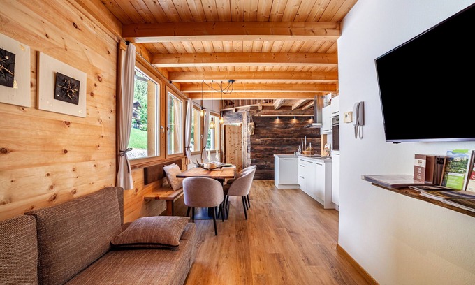 Santa Valburga Apartamento | Apartamento 'Steinbach Loft' con vistas a la montaña, sauna y Wi-Fi