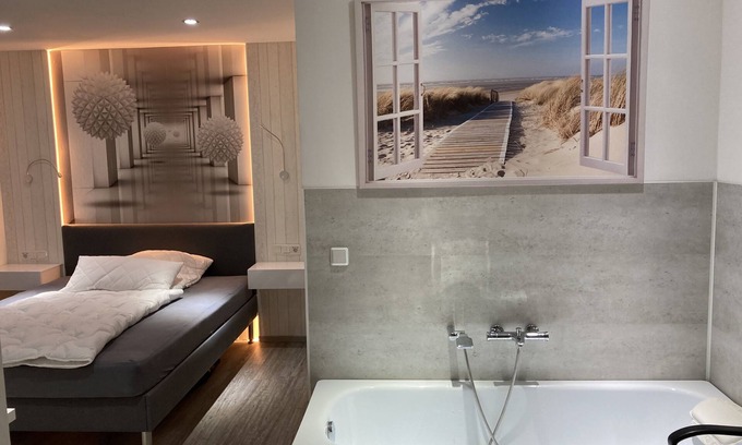 Leverkusen Apartamento | Apartamento-Superior-Baño Privado-Vista al Jardín-Zimmer 102