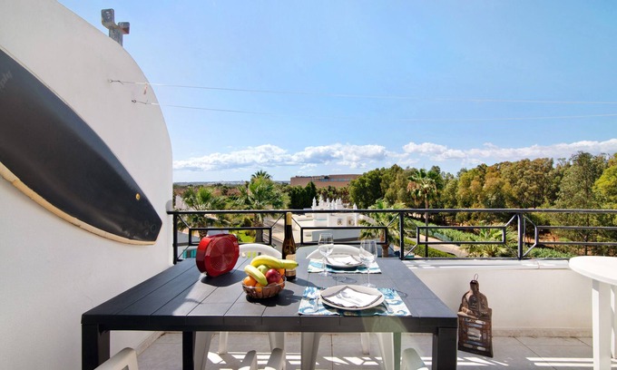 Salgados Apartamento | Apartamento 'T1 Salgados 3c' con vistas al mar, Wi-Fi y aire acondicionado