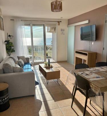 Saint-Cyprien Plage Apartamento | Apartment T2 with sea view in Saint Cyprien 50 m from the beach, parking