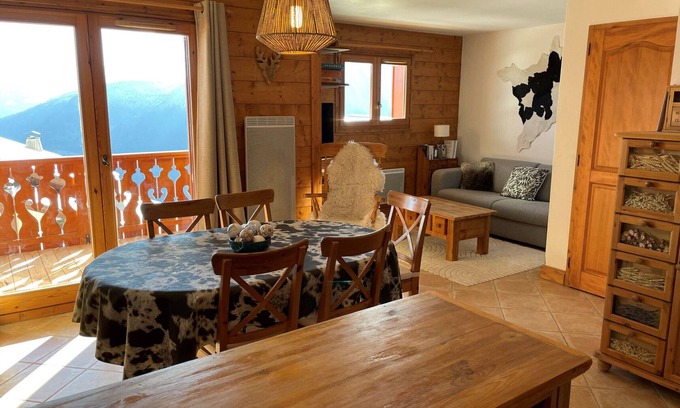 Bisanne 1500 Apartamento | Apartamento T2 en Les Saisies, 4 pers, se admiten mascotas