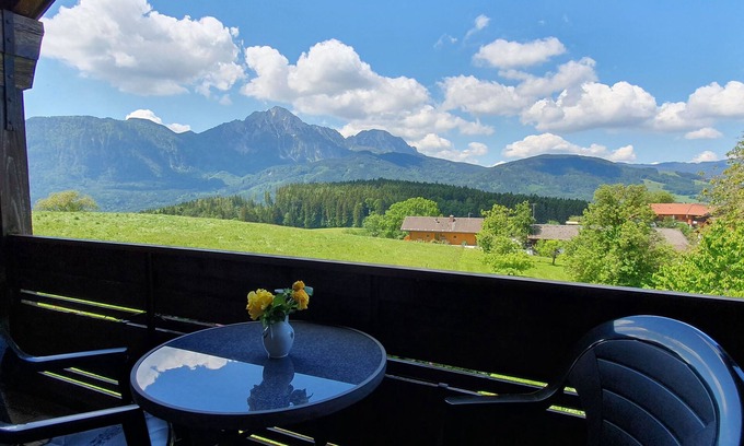 Kleinhogl Apartamento | Apartment Teisenberg 33 sqm, 2 bedrooms, kitchen-living room, balcony