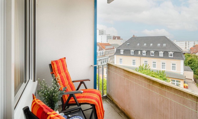 Norderney Apartamento | Apartamento 'Terracotta' con balcón y Wi-Fi