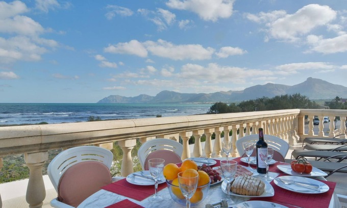 Son Serra de Marina Apartamento | Apartamento 'Verge De Lluc 3' con vistas al mar, Wi-Fi y aire acondicionado