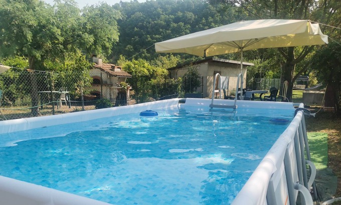 Filattiera Apartamento | Apartamento 'Villa Olga' con piscina privada, vistas a la montaña y Wi-Fi