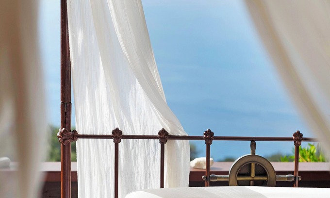 Lefkas Apartamento | Apartamento 'Villa Rojo Tajo Villas' con vistas al mar, Wi-Fi y aire acondicionado