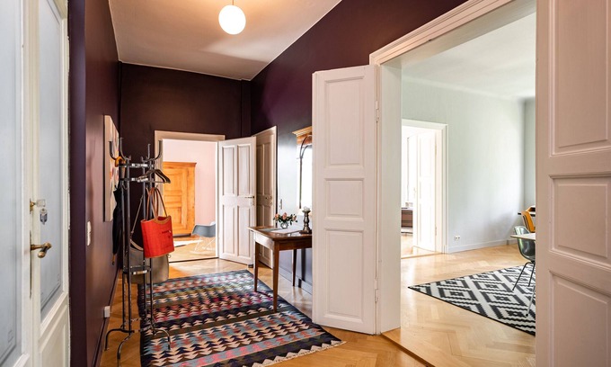 Loschwitz Apartamento | Apartamento 'Villenwohnung Dresden Loschwitz' con terraza compartida, jardín y Wi-Fi