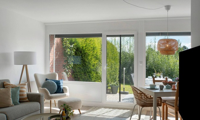 Horumersiel Apartamento | Apartamento 'Weitblick - In 5 Min Am Meer' con terraza privada, jardín privado y Wi-Fi