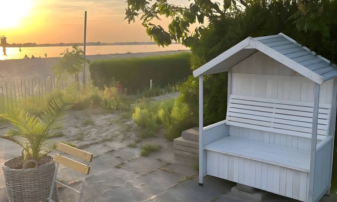 Hagen im Bremischen Apartamento | Apartamento 'Weserstrand' con jardín privado y Wi-Fi