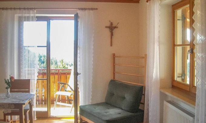 Meltina Apartamento | Apartamento 'Wiese' con vistas a la montaña, jardín compartido y Wi-Fi