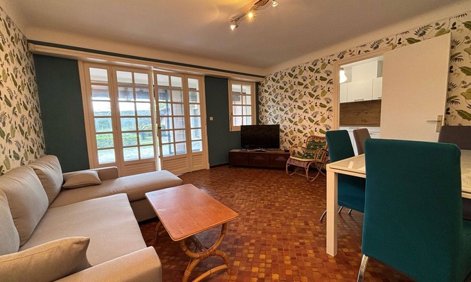 Ciboure Apartamento | Apartamento con jardín y piscina privada en Ciboure