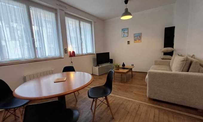 Dunkerque-Sud Apartamento | Apartment with garden - Near downtown and train station