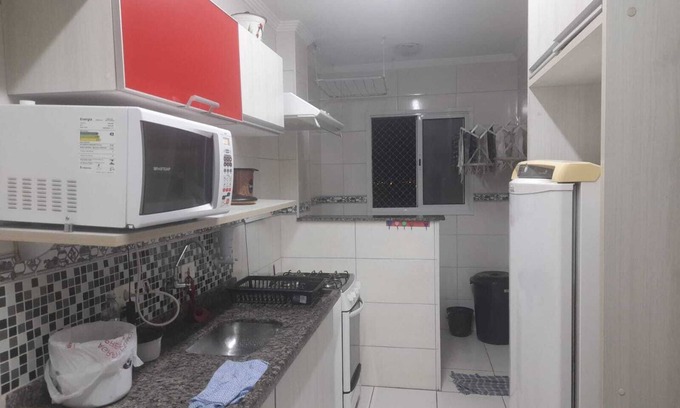 Aviacao Apartamento | Apartment with Pool and Barbecue Praia Grande Aviação