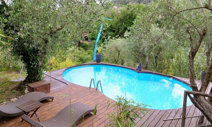 Dolcedo Apartamento | Apartamento en el olivar - con piscina y sauna bio