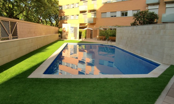 La Vila Olimpica del Poblenou Apartamento | Apartamento con piscina, terrazas, cerca del mar y de la ciudad