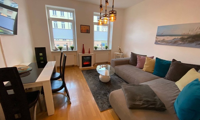 Mitte Apartamento | Apartment Zur Schleuse with fireplace, garden, family-friendly.