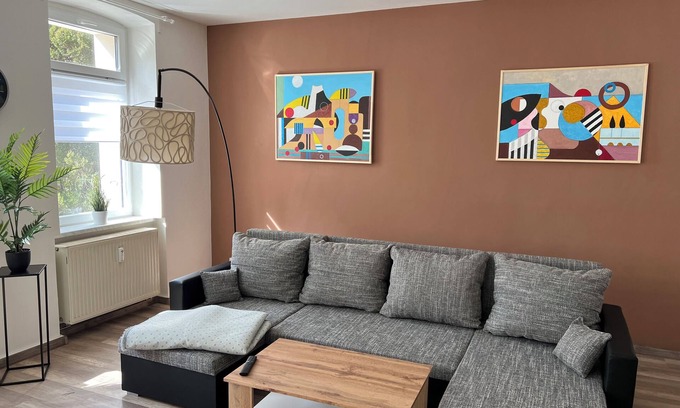 Bad Schandau Apartamento | Apartments Badallee 4, Bad Schandau, apartment no. 6, 70 m2, 1 bedroom, balcony