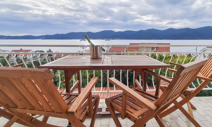 Viganj Apartamento | Apartamentos Klara-Gorjana - Apartamento de 2 dormitorios con balcón y vistas al mar (1)