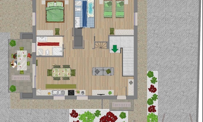 Romano d'Ezzelino Casa | Apartamentos de dos dormitorios y dos baños - Primer piso