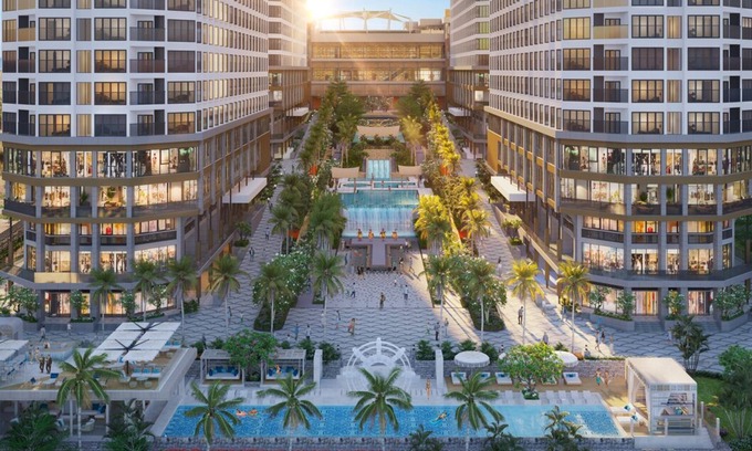 Suoi Nuoc Beach Apartamento | Apec Mandala Wyndham - Skyline Hotel