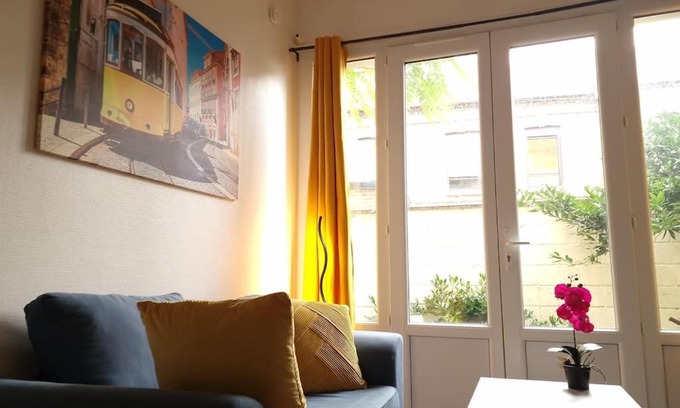 Evreux Apartamento | App 1- Studio Lumineux et Jardin Hyper-Centre 5min gare