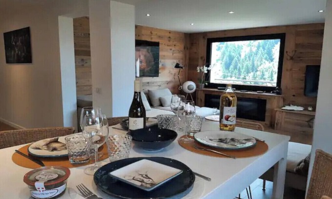 Saint-Jean-de-Sixt Casa | Appart 6 pers-proche Clusaz-Grand Bornand-2mn a pied center village et navette