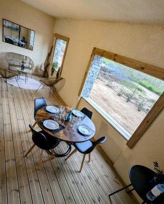 Pianotolli-Caldarello Apartamento | Appart 70m2 avec patio piscine à débordement vue mer