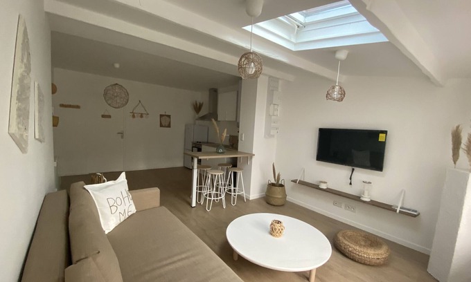 Chaumontel Apartamento | Appart « Cosy Boheme » Parc Asterix, Chantilly, CDG