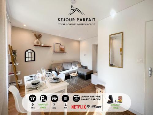 Belfort Apartamento | Appart'Hotel Le Tilleul - NETFLIX, JARDIN ET FIBRE OPTIQUE