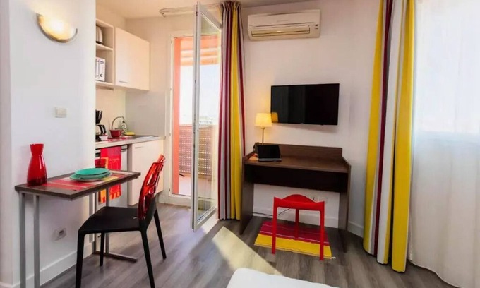 Clemenceau Apartamento | Appart-Hôtel Mer & Golf City Perpignan Centre *** - Estudio confort de 1 a 2 personas con balcón
