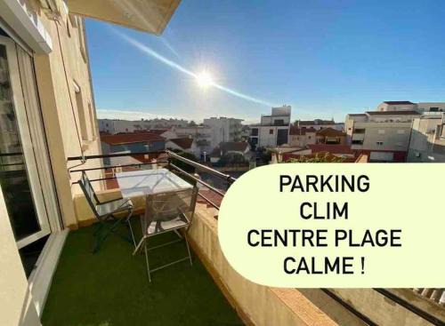 Mediterranee Apartamento | Appart T2 Calme - Centre de Canet - Parking - Clim