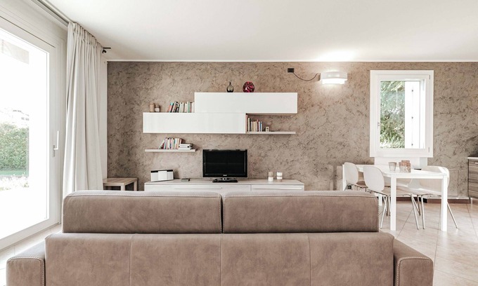 Ponso Apartamento | Appartamento Ciesazza, su piso con vista al jardín entre Venezia y Verona