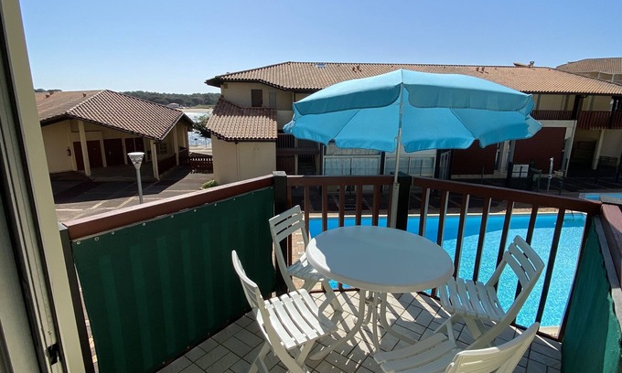 Vieux-Boucau-les-Bains Apartamento | Appartement T2 à Vieux Boucau à 25 m du Lac Marin