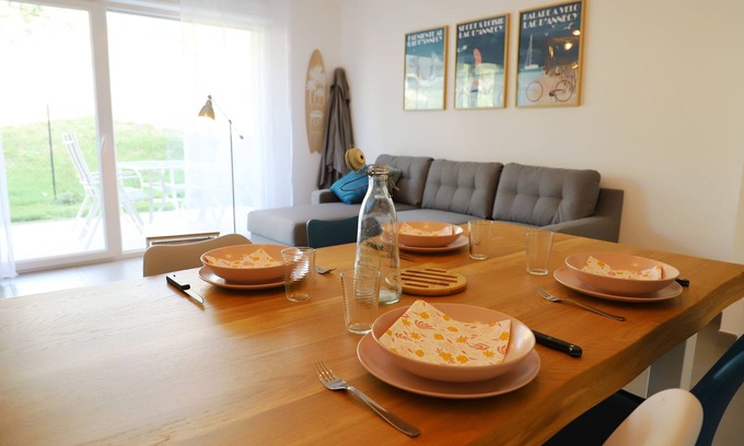 La Balme-de-Sillingy Apartamento | Appartement au Calme en rez de Jardin Dans Résidence Neuve