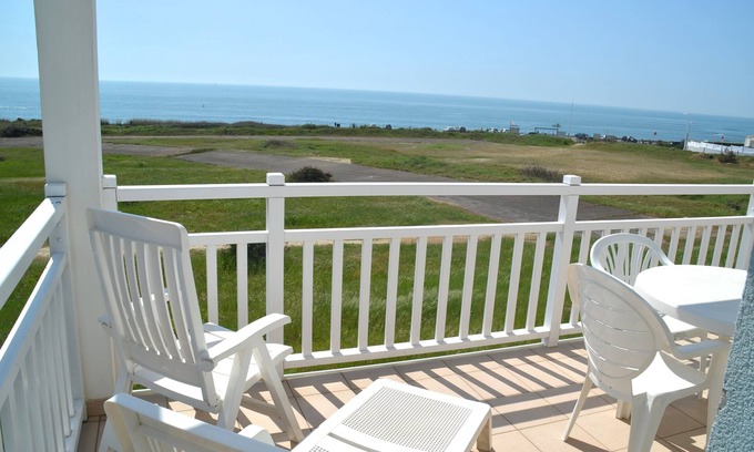 Chateau-d'Olonne Apartamento | A108 Front de mer-Apartamento-Apartamento-Baño con bañera-Balcón