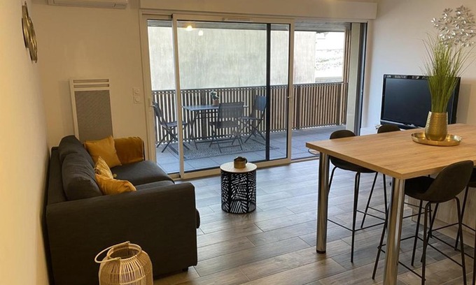 Vieux-Boucau-les-Bains Apartamento | Appartement T2 idéal 4 pers à 100m plage avec parking et animaux acceptés - FR-1-379-166
