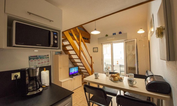 Chateau-d'Olonne Apartamento | Appartement à 900m de la plage aux Sables d'Olonne