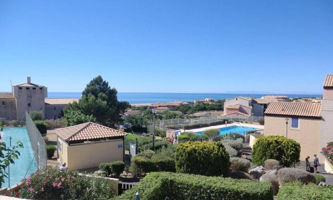 Saint-Pierre-la-Mer Apartamento | Appartement 2 pièces, piscine, parking, proche plage - St Pierre la Mer - FR-1-229D-626