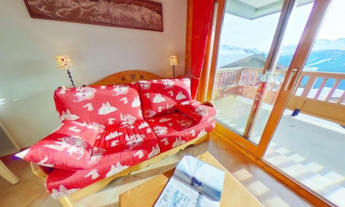Bisanne 1500 Apartamento | Appartement 3 Pièces avec Piscine et Parking - Les Saisies, 7 pers - FR-1-594-75